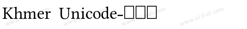 Khmer Unicode字体转换